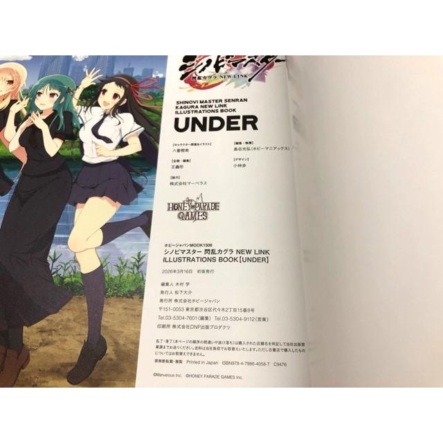 シノビマスター閃乱カグラ NEW LINK ILLUSTRATIONS TOP UNDER 2冊