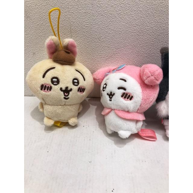 ちいかわサンリオマスコット ちいかわ ハチワレ うさぎ くりまんじゅう モモンガ ちいかわ×サンリオキャラクターズ マスコット 5体セット ちいかわ