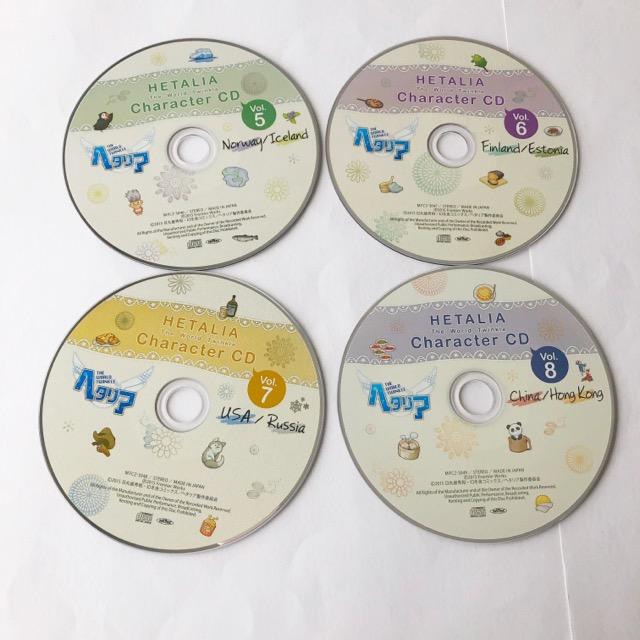 ヘタリア THE World Twinkle キャラクターCD 1〜8セット【I2159-007