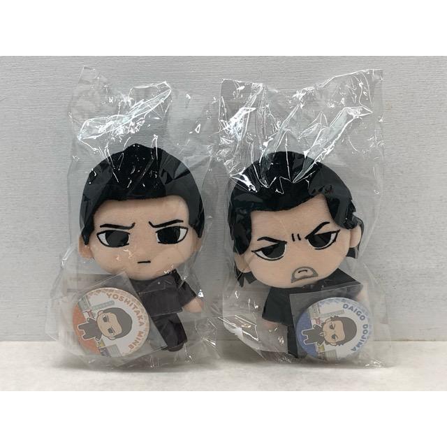 未開封☆堂島大吾 峯義孝 ぬいぐるみ＆缶バッジセット 龍が如く3 2点