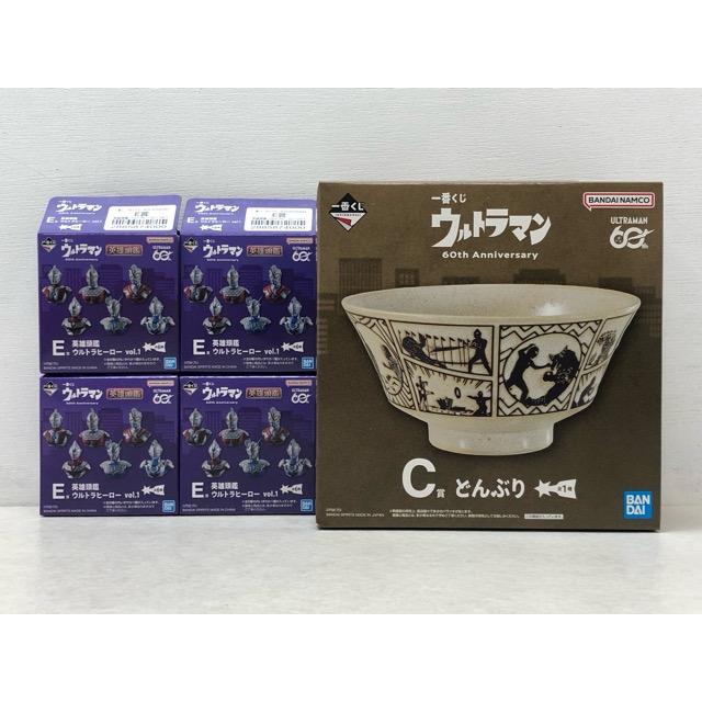 一番くじ ウルトラマン 60th Anniversary C賞 どんぶり/E賞 英雄頭鑑