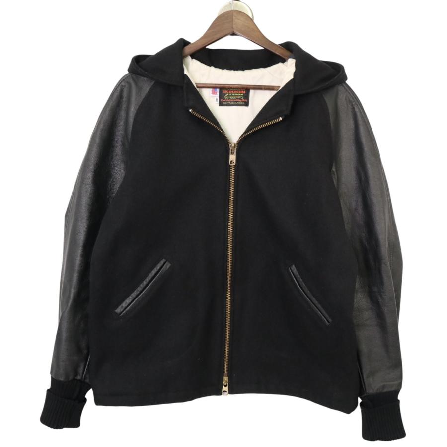 SKOOKUM/スクーカム USA製 袖レザー スタジャン 【RM1343-008】235