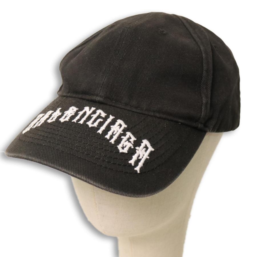 【CatNap】バレンシアガ タトゥーロゴ 刺繍 キャップ ゴシックロゴ BALENCIAGA tattoo logoCAP 【公式通販】