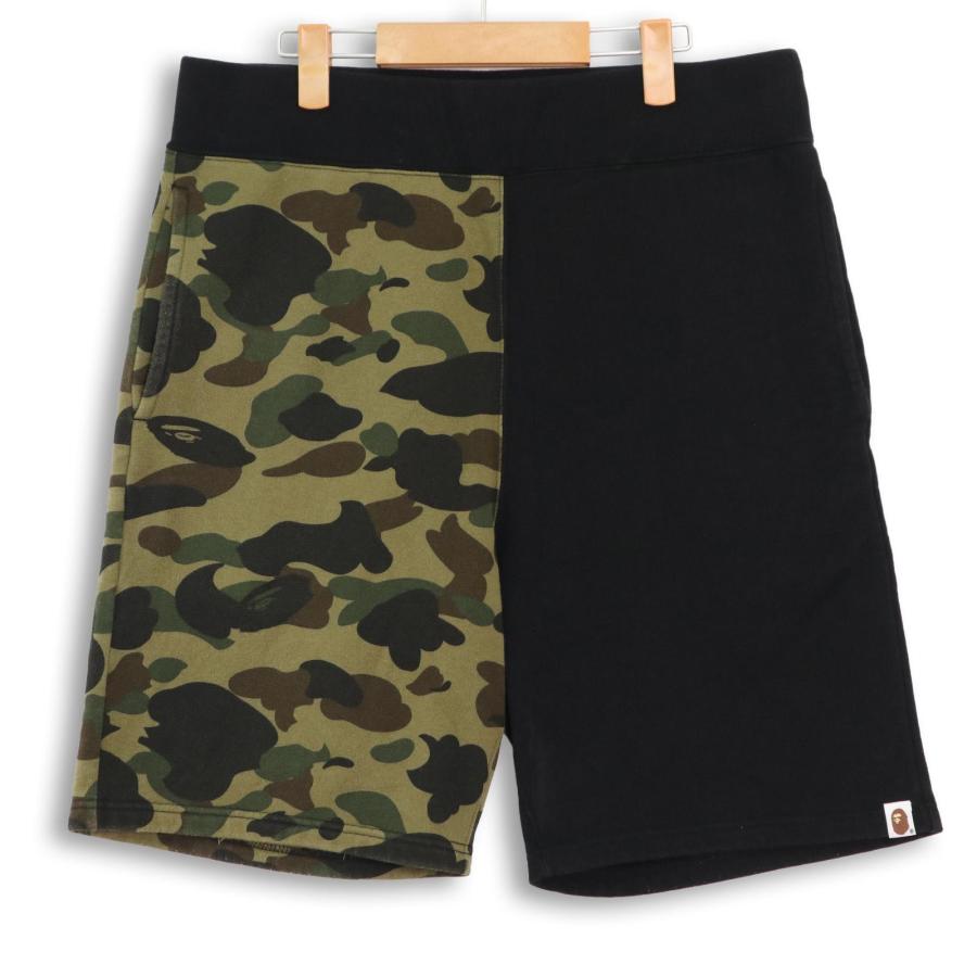 A BATHING APE 1stカモ シャーク スウェット ショートパンツ L A BATHING APE/ア ベイシング エイプ 1ST CAMO BACK SHARK SWEAT SHORT