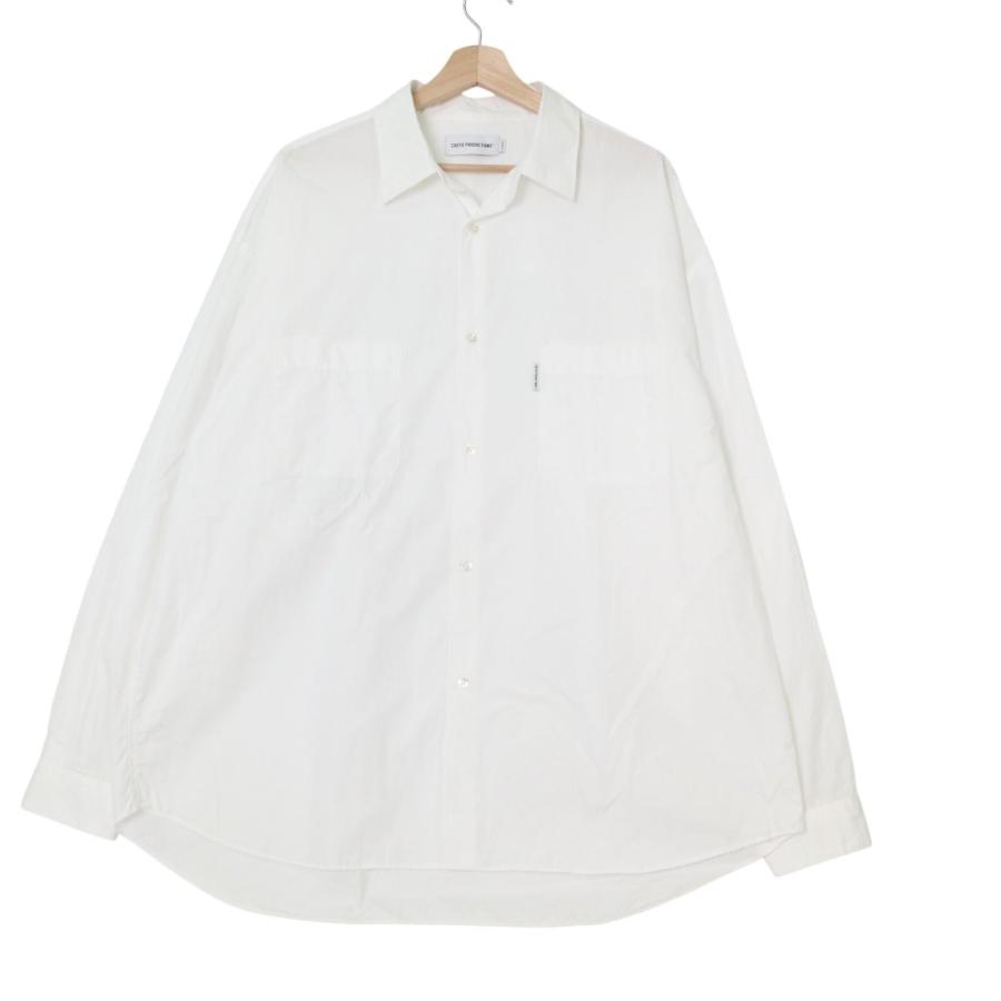 ラスト 極美 24SS COOTIE コットンブロードシャツ ホワイトL タグ付 Coottie（クーティー） COOTIE/クーティー CTE-24S405 120/2 Broad L/S