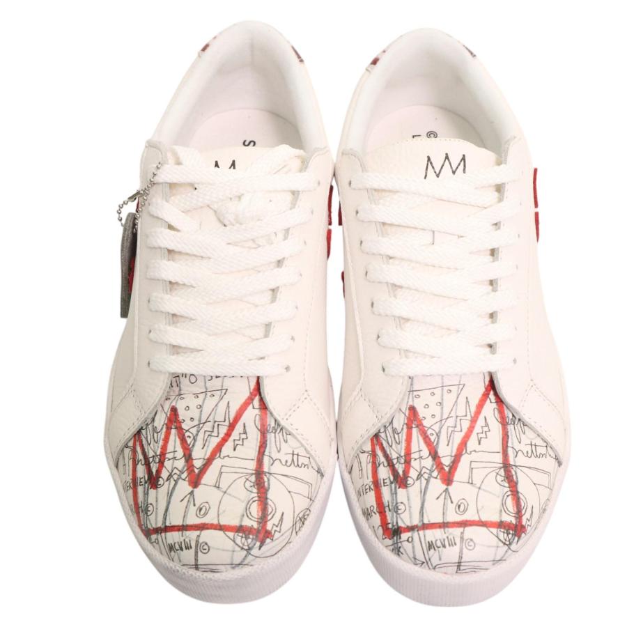 新品未使用 via SANGACIO サンガッチョ SG8 スニーカー SANGACIO × Jean Michel Basquiat/サンガッチョ×バスキア SG8 WHITE