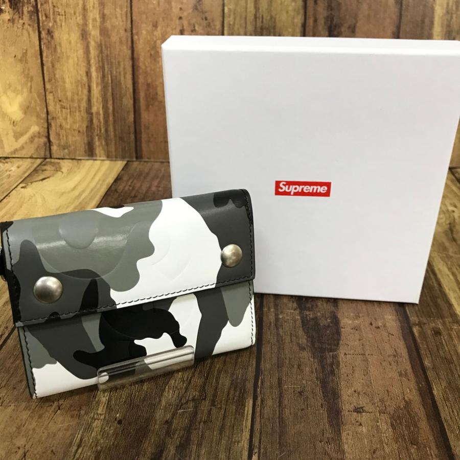 Supreme Leather Chain Wallet シュプリーム CAMO Supreme（シュプリーム） Supreme Leather Chain Wallet SNOW CAMO