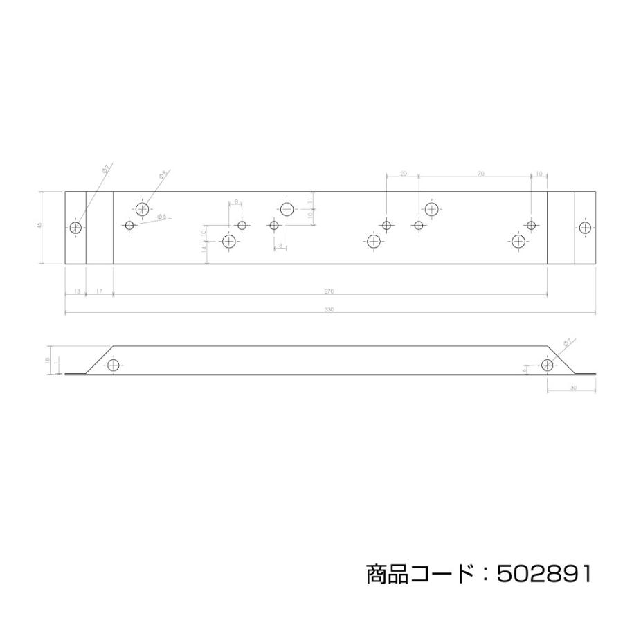 ジェットイノウエ 【マーカー取付ステー】 角マーカー/ミニフラット