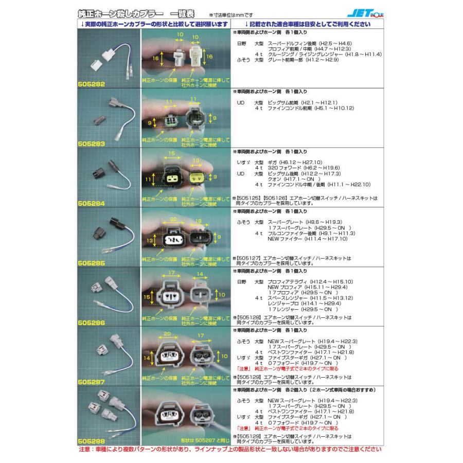 【ホーンカプラー】純正殺しカプラー　ギガ、フォワード、コンドル、クオン【メール便可】｜mandeichi｜03