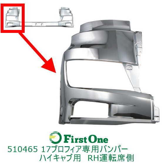 ジェットイノウエ 【送付先法人様限定】JET製バンパー 日野大型17 