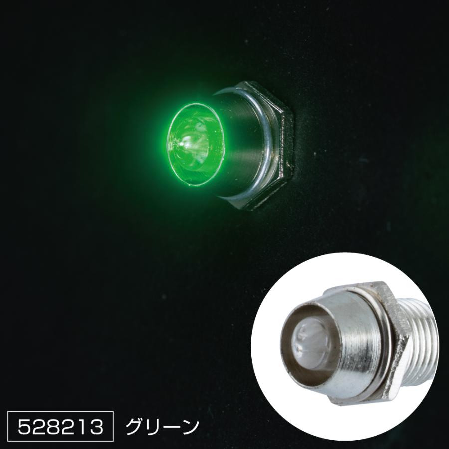 JET製 12V LEDランプ　緑10個セット ジェットイノウエ トラック LEDミニパイロットランプ 12V/24V JET