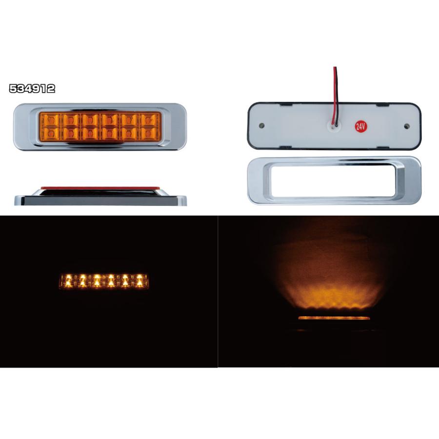 ジェットイノウエ LED サイドマーカーランプ角型 24V車用 自動車パーツ