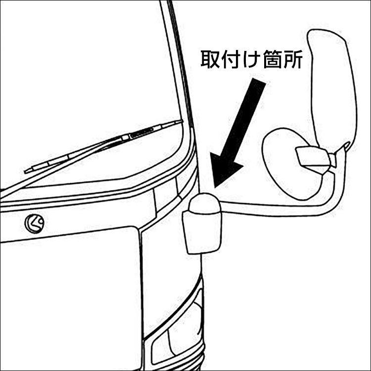 トラック　パーツ　ミラーステー　ホルダーカバー付き　15点セット ミラーステー ホルダーカバー セット｜【公式】トラックショップ