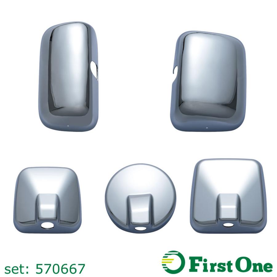 ミラーカバー5点セット 日野  