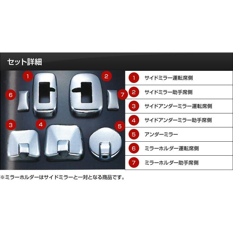 ジェットイノウエ トラック メッキミラーカバーセット エアループ