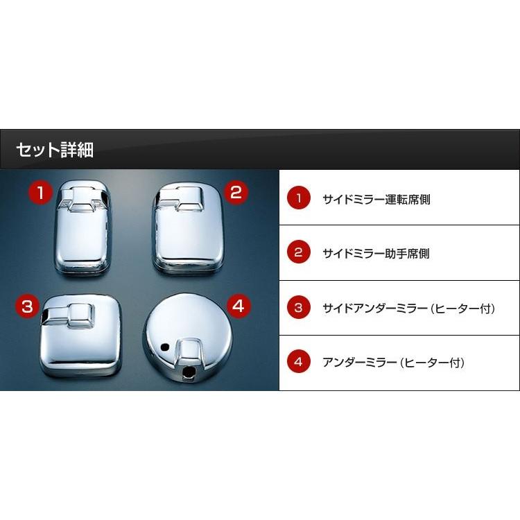 ジェットイノウエ トラック メッキミラーカバーセット パーフェクト