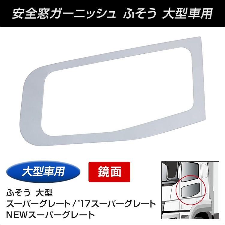 ジェットイノウエ 【トラック用品】安全窓ガーニッシュ ふそう 用 鏡面