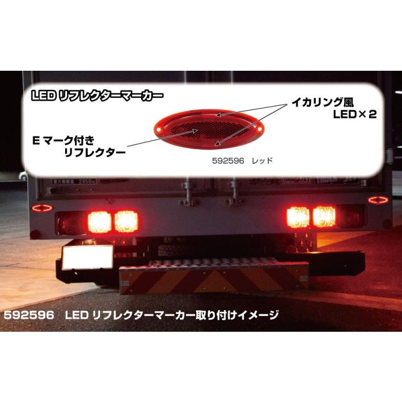 ジェットイノウエ リフレクターマーカー 12V/24V : トラック用品の