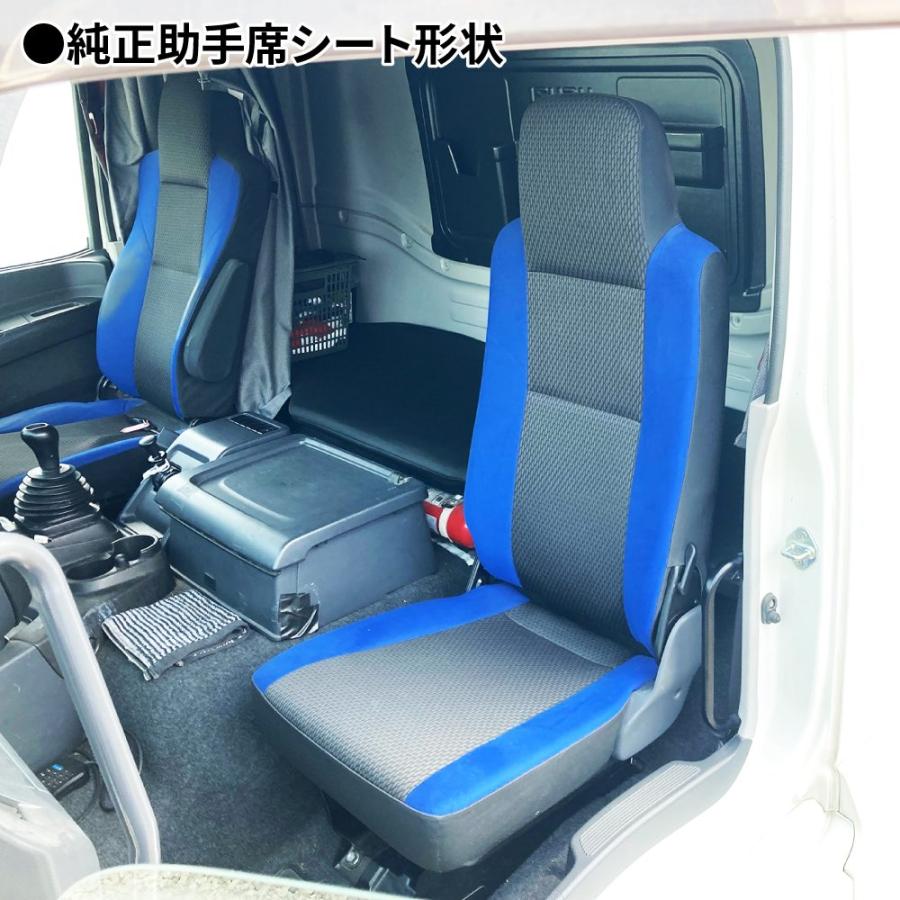 595384COMBI車種別シートカバー 助手席シート用　いすゞファイブスターギガ用  黒/黒糸｜mandeichi｜06