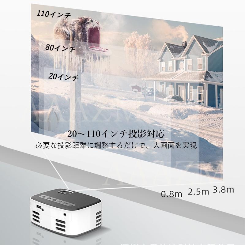 プロジェクター 家庭用 小型 短距離投影 2高輝度 小さい部屋 天井投影 プロジェクター 本体 小型 天井投影 家庭用 iphone Android 高