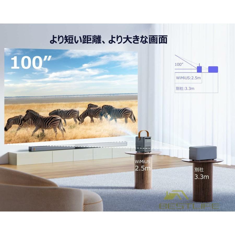 プロジェクター小型 モバイルプロジェクター 短焦点投影 5GWIFI Amazon.co.jp: WiMiUS プロジェクター小型 モバイル