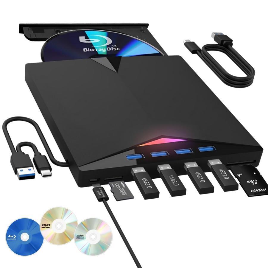 ブルーレイドライブ 外付け Blu-rayプレイヤー再生読み書usb-aと