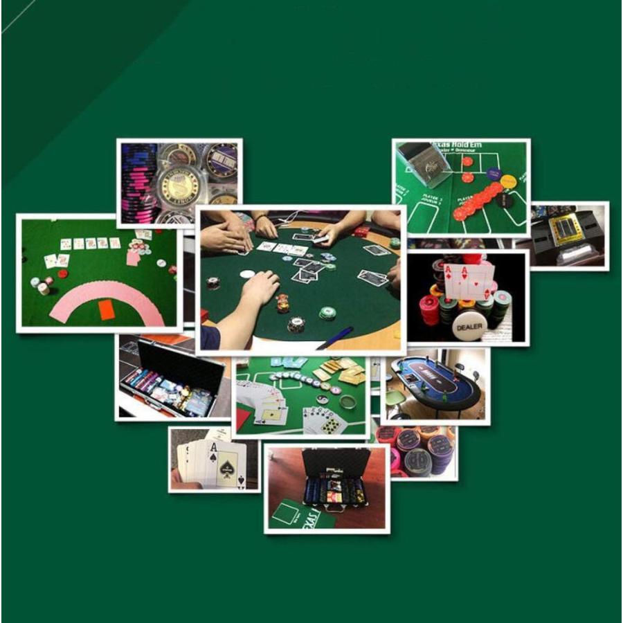 ポーカーチップセット ABS ボックス カジノゲーム フルセット500