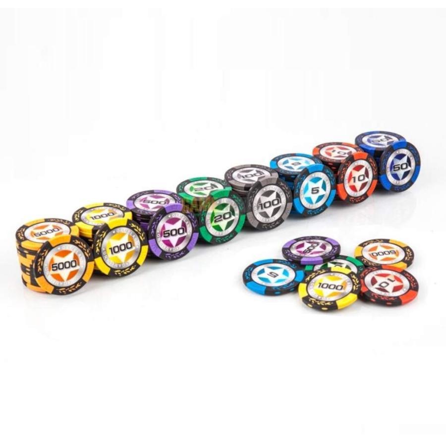 ポーカーチップセット ABS ボックス カジノゲーム フルセット500