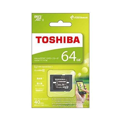TOSHIBA microSDXCカード 64GB Class10 UHS-I対応 (最大転送速度40MB/s 