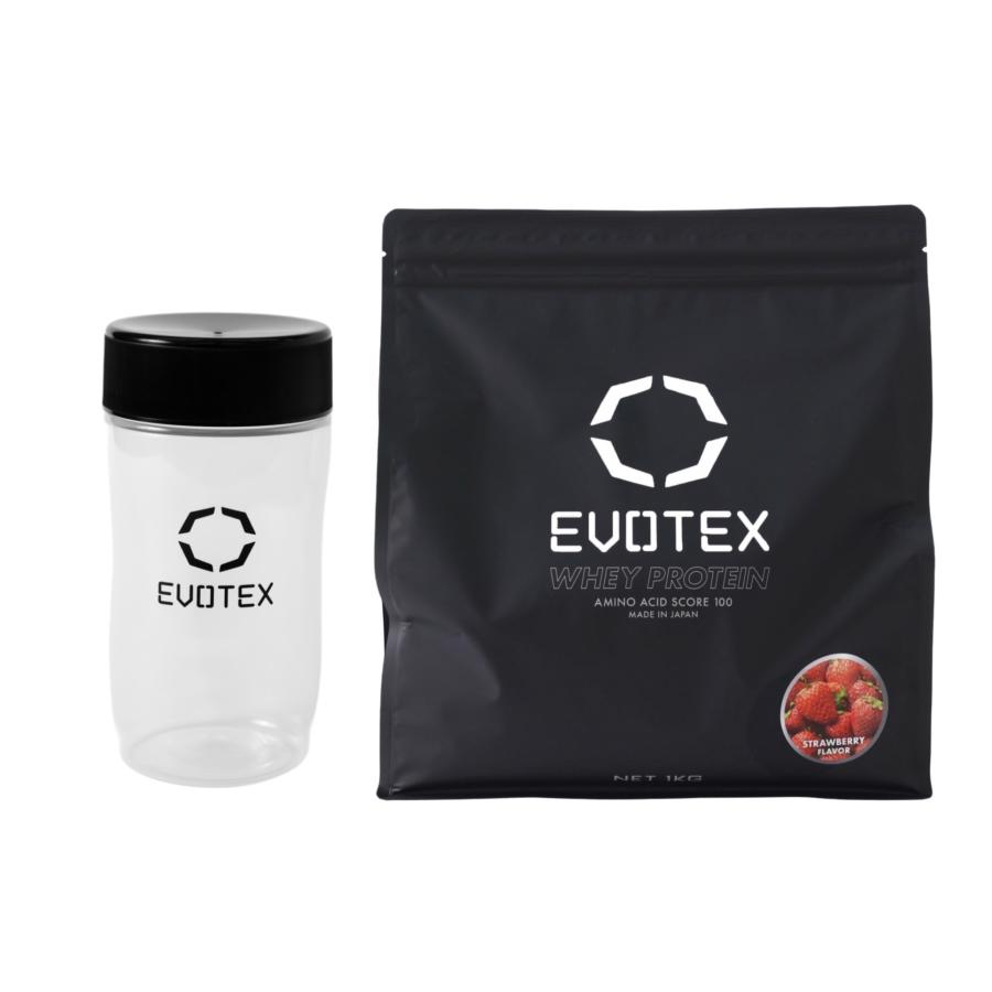 EVOTEX ホエイプロテイン1kg＋シェイカー500mlセット】 エヴォテックス