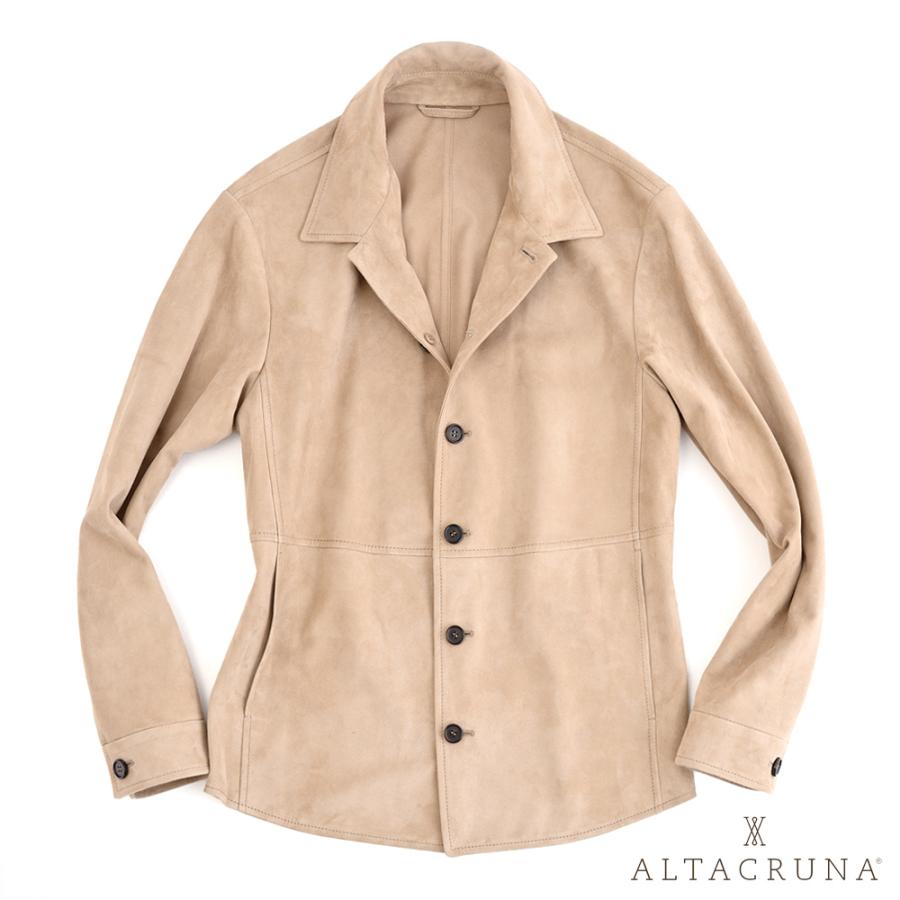 ALTACRUNA アルタクルーナ ・ラムスエード シャツブルゾン ・mod