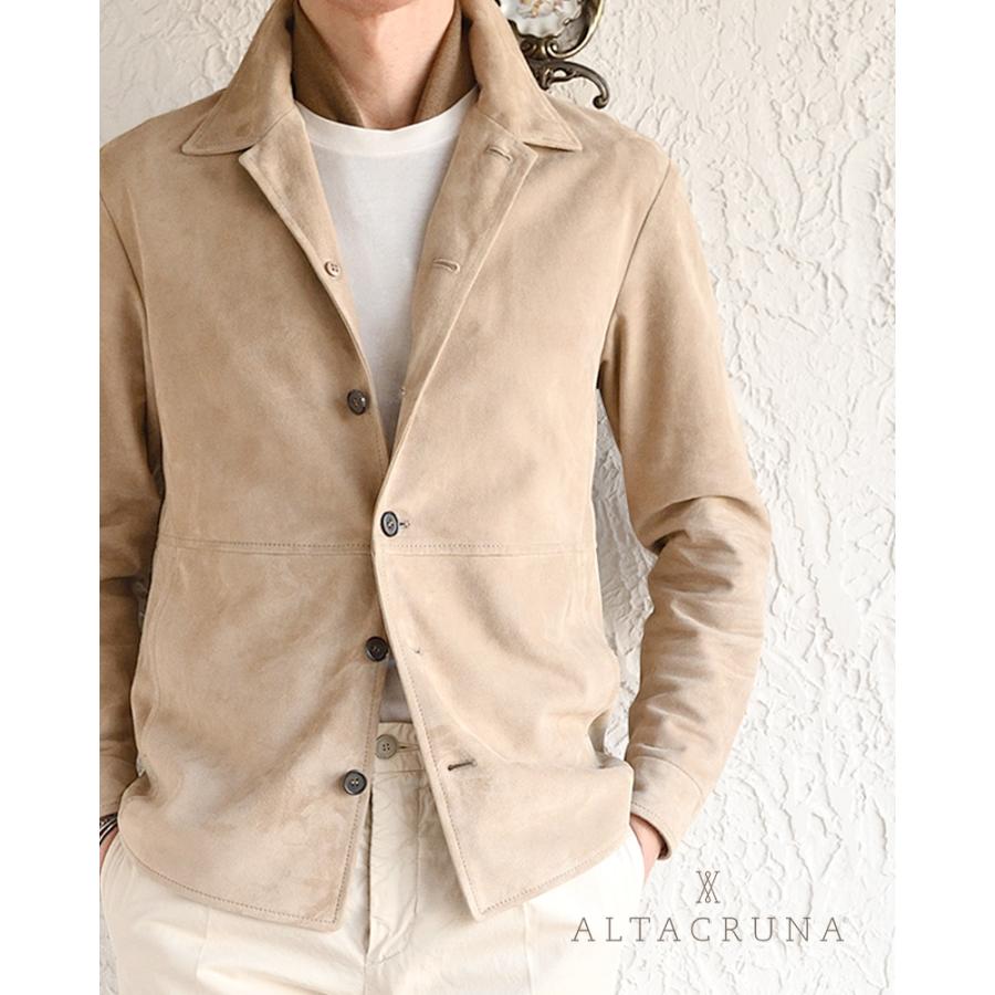 ALTACRUNA アルタクルーナ ・ラムスエード シャツブルゾン ・mod