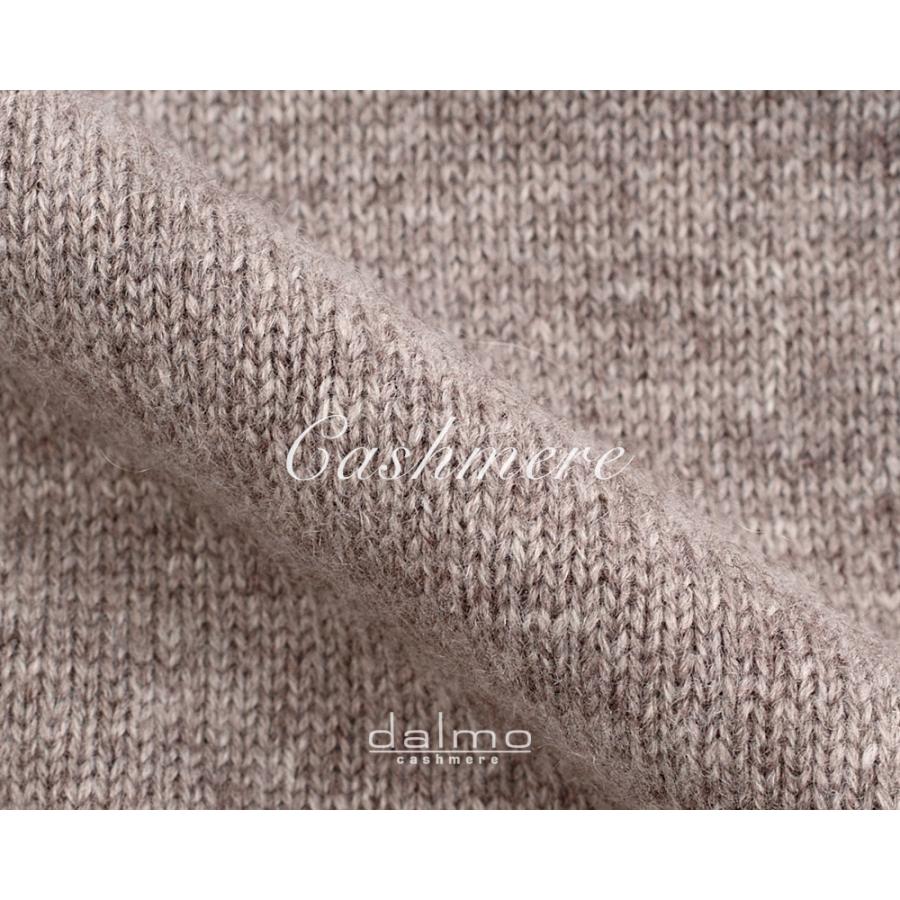 Dalmo Cashmere ダルモ カシミヤ ・カシミヤ ショールカラー プルオーバーニット ・art. Polo Pull ・col. Stradivari ブラウンベージュ ・イタリア製の画像