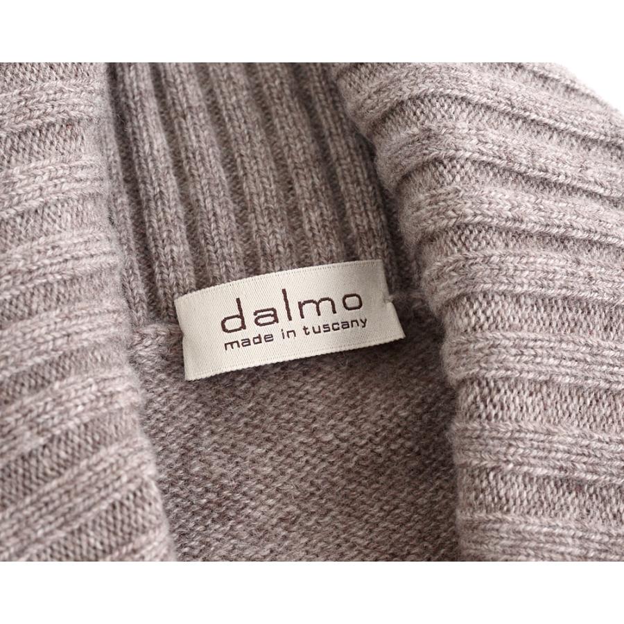 Dalmo Cashmere ダルモ カシミヤ ・カシミヤ ショールカラー プルオーバーニット ・art. Polo Pull ・col. Stradivari ブラウンベージュ ・イタリア製の画像