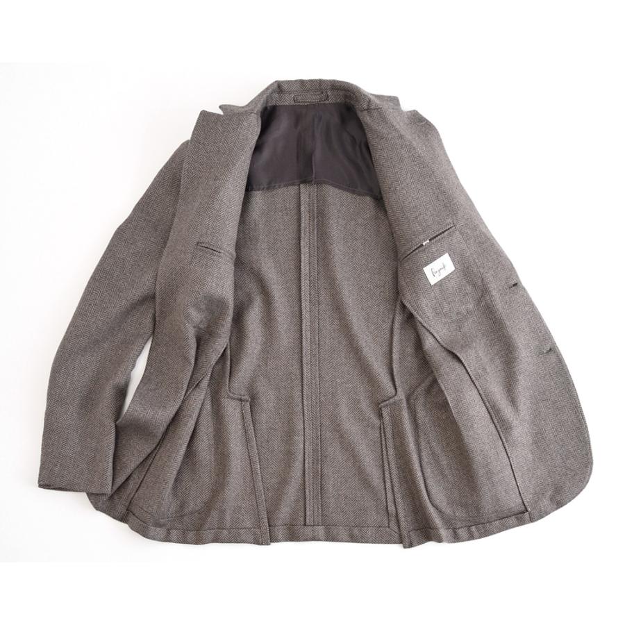 Finjack フィンジャック ・PIACENZA カシミヤシルク ヘリンボーン