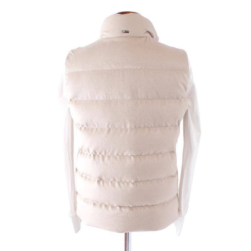 楽天市場 Herno ヘルノ Piacenza カシミヤシルク ダウンベスト Art Pi0675u Col Ivory White アイボリーホワイト Made In Italy シルクカシミヤ ｍ ｍ エムアンドエム