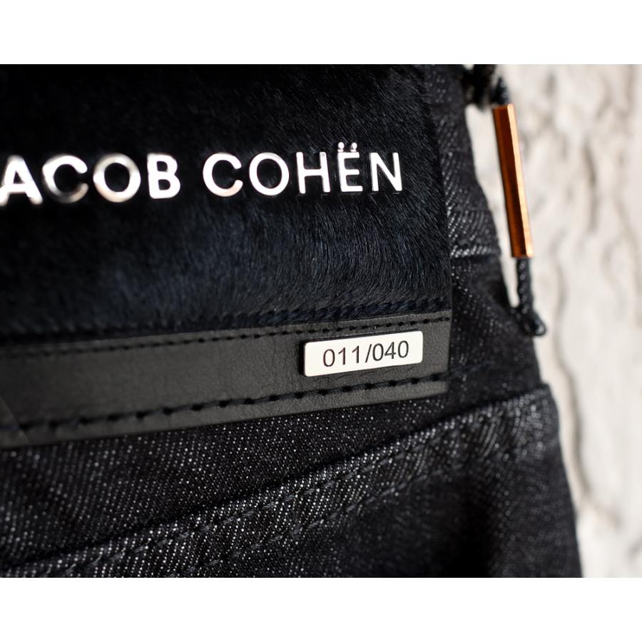 JACOB COHEN ヤコブコーエン / BARD LTD J688 リミテッド ブラックジーンズ ・art. UQL0430-S3604-573D ・col. eather patch. ブラックハラコ ・国内正規品｜mandm-website｜08