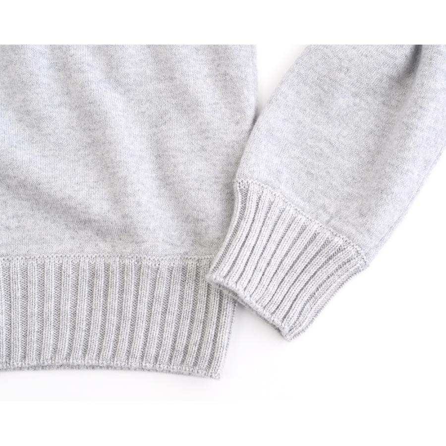 MAGAZZINO RICAMBI マガジーノ リカンビ ・カシミヤ フェルテッド クルーネックニット ・art. 81 GIROCOLLO FELTED ・col. Fog ライトグレーの画像