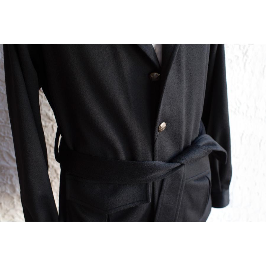 SALE30 / Sartorio サルトリオ / カシミヤ ベルテッドジャケット ・mod. SG350 / R9 ・art. cashmere / CARLO BARBERA ・col. nero ブラック ファッション メンズファッション
