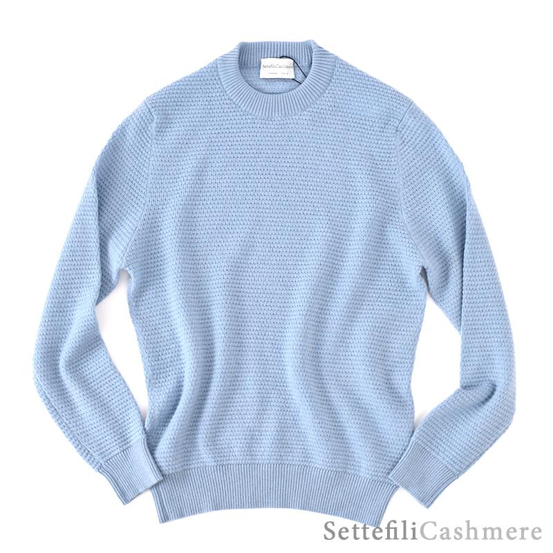 新品 Settefili Cashmere リネン シルク クルーネック ニット 新品 Settefili Cashmere リネン シルク クルーネック ニット