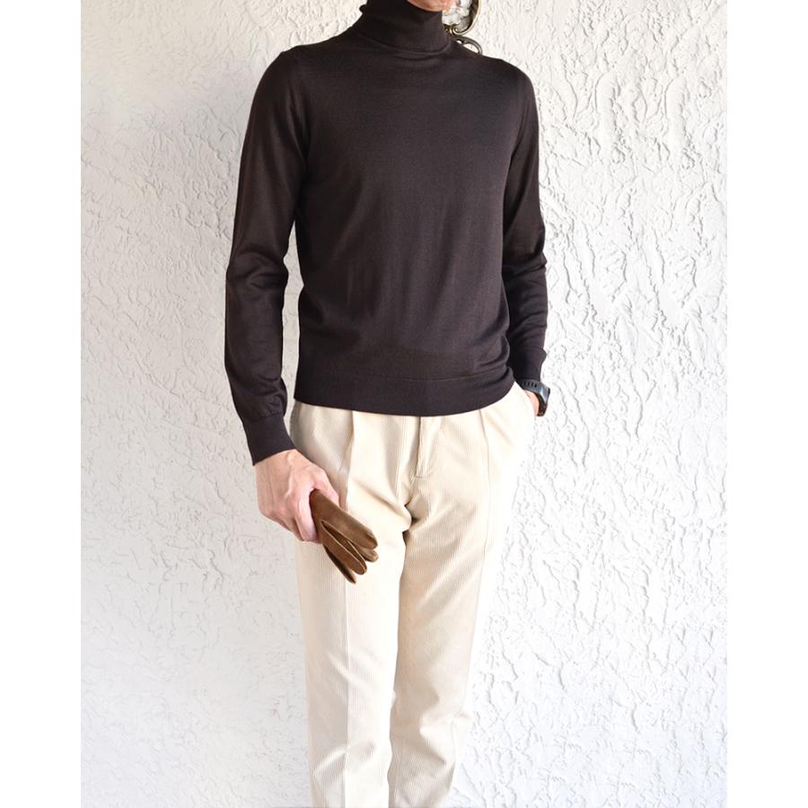 セッテフィーリカシミア カシミア100% ローゲージタートルネックニット