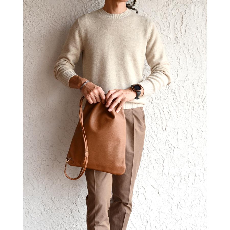 Settefili Cashmere セッテフィーリ カシミア ・ベビーカシミヤ 2プライ クルーネックニット ・art. 160/H BC ・col. ライトベージュ ・イタリア製の画像
