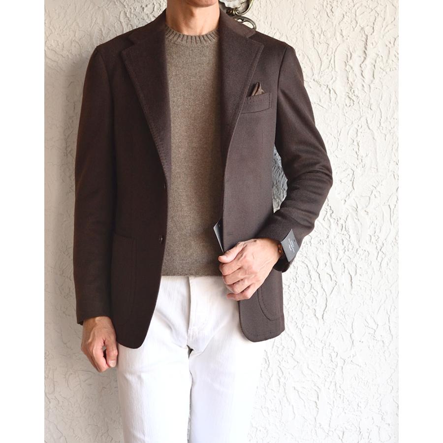Settefili Cashmere セッテフィーリ カシミア ・ベビーカシミヤ 2プライ クルーネックニット ・art. 160/H BC ・col. Brown ブラウン ・イタリア製の画像