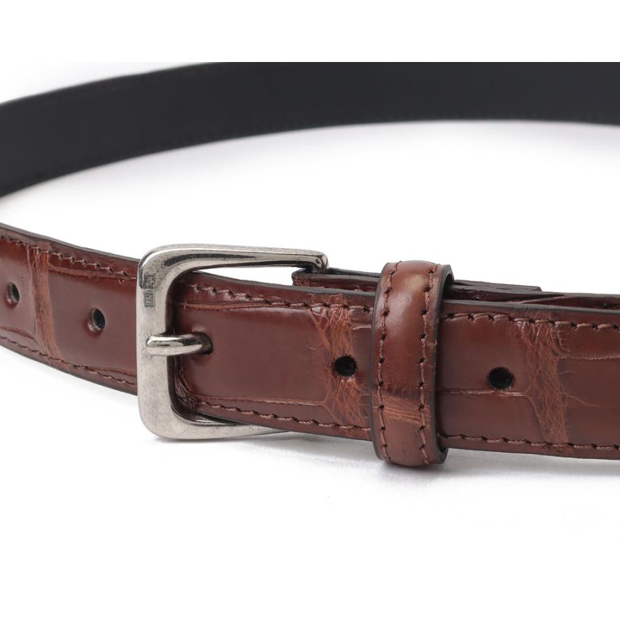 お盆特別価格　THE SOLE　クロコダイルプンターレベルト THE SOLE（ザソール）クロコダイルブラック プンターレベルト