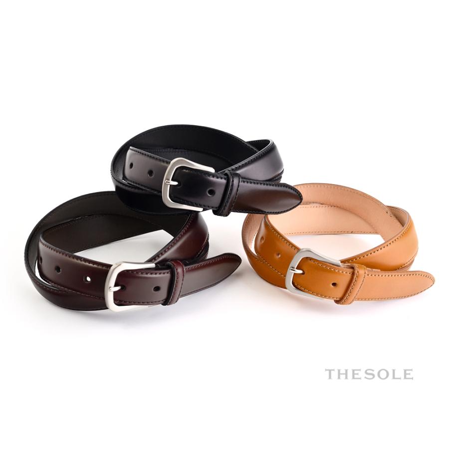 THE SOLE ザ ソール / アリニン仕上げ コードバンベルト ・mod. TSBL 
