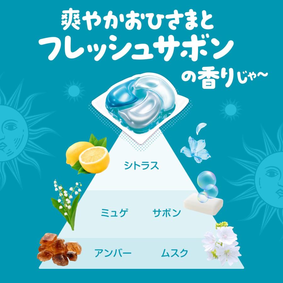 ボールド 洗濯洗剤 ジェルボール 4in1 爽やかおひさまとフレッシュ