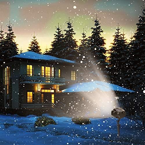 Syslux LED クリスマス プロジェクター 投影ランプ イルミネーションライト ステージライト クリスマス飾りライト 、雪落下プロジェクターラン|mandms-trading|02