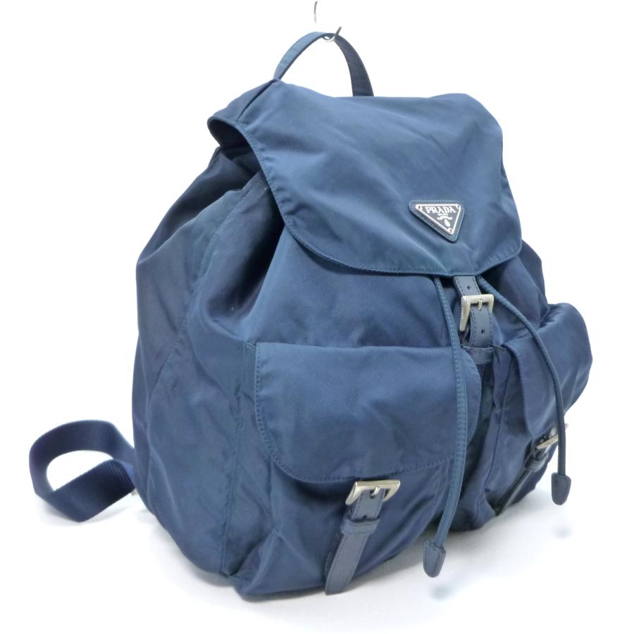 PRADA リュック　ネイビー　B2811 VELA ナイロン PRADA（プラダ）のナイロンリュック