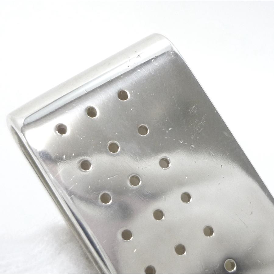 GG グッチ パンチング マネークリップ スターリングシルバー