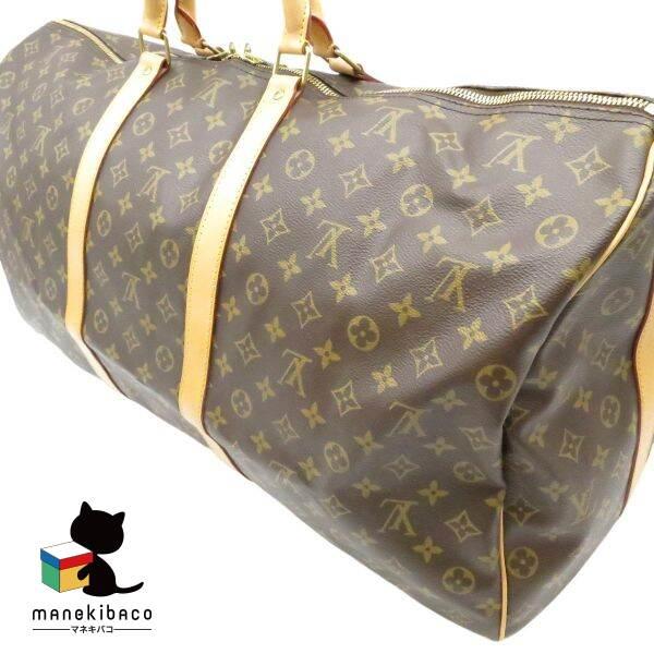 ルイヴィトン LOUIS VUITTON  M41412 キーポル バンドリエール 60 旅行 出張 ボストンバッグ モノグラム ブラウン ランクA バッグ 【中古】｜manekibaco｜06